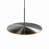 Chrona Dish Horizontal Pendant Light, Finish: Steel, Size: Large