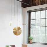 Chrona Dish Vertical Pendant Light, Finish: Brass, Size: Large