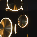 Chrona Dish Vertical Pendant Light, Finish: Brass