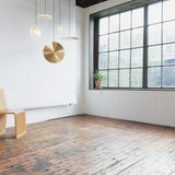 Chrona Dish Vertical Pendant Light, Finish: Brass, Size: Large