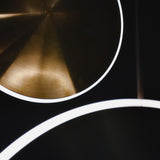 Chrona Dish Vertical Pendant Light, Finish: Brass, Size: Large