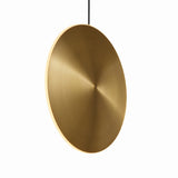 Chrona Dish Vertical Pendant Light, Finish: Brass, Size: Large