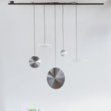 Chrona Dish Vertical Pendant Light, Finish: Steel