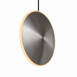 Chrona Dish Vertical Pendant Light, Finish: Steel, Size: Medium