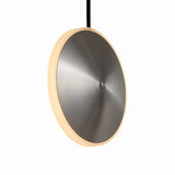 Chrona Dish Vertical Pendant Light, Finish: Steel, Size: Small