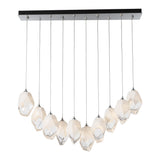 Chrysalis 10-Light Crystal Linear Suspension Large, by Hubbardton Forge