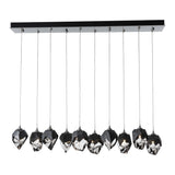 Chrysalis 10-Light Crystal Linear Suspension Small, by Hubbardton Forge