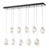 Chrysalis 10-Light Crystal Linear Suspension Small, by Hubbardton Forge