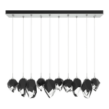 Chrysalis 10 Light Mixed Crystal Pendant Vintage Platinum BP Standard By Hubbardton Forge