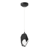 Chrysalis 1 Light Crystal Pendant Medium Black BP By Hubbardton Forge