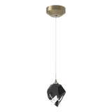 Chrysalis 1 Light Crystal Pendant Small Soft Gold BP By Hubbardton Forge