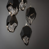 Chrysalis 5-Light Crystal Pendant Large detail, by Hubbardton Forge