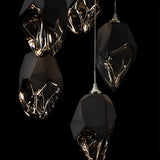 Chrysalis 5-Light Crystal Pendant Large detail, by Hubbardton Forge