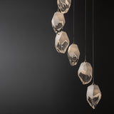 Chrysalis 9-Light Crystal Chandelier Large detail, by Hubbardton Forge