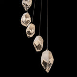 Chrysalis 9-Light Crystal Chandelier Large detail, by Hubbardton Forge