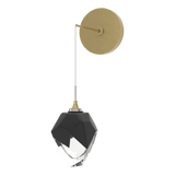 Chrysalis Wall Sconce Small Modern Brass BP By Hubbardton Forge