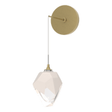 Chrysalis Wall Sconce Small Modern Brass WP By Hubbardton Forge