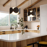 Ciel Chandelier Black Opal Glass By Kuzco - Lifestyle View1