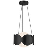 Ciel Chandelier Black Opal Glass By Kuzco