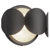 Ciel Wall Sconce Black Opal Glass By Kuzco - Side View