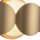 Ciel Wall Sconce Brushed Gold Opal Glass By Kuzco - Detailed View