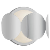 Ciel Wall Sconce Chrome Opal Glass By Kuzco - Side View