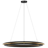 Cielo Chandelier Medium Midnight Black By Visual Comfort Studio - Front View