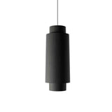 Cilindrica Pendant Lamp by Accord Lamps-Organic Black, ,| Casa Di Luce Lighting