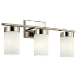 Ciona Wall Sconce 3 Lights Polished Nickel By Kichler