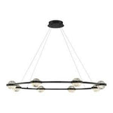 Circolo Chandelier 48 Inch Black by Eurofase