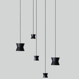 Circus Diabolo Pendant Light Black Anodized By Toss B Front View