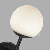 Claremont Wall Sconce Black Opal Matte Glass By Kuzco Detailed View