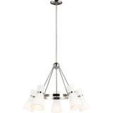 Clark Chandelier — 29 1/8", Brushed Nickel