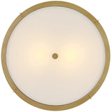 Clarke Semi Flush Mount Lacquered Dark Brass By Hinkley Front View