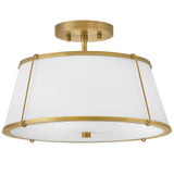 Clarke Semi Flush Mount Lacquered Dark Brass Off By Hinkley