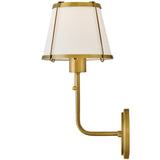 Clarke Single Light Sconce Lacquered Dark Brass By Hinkley
