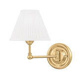 Classic No.1 Wall Sconce - 1-Light - Aged Brass by Hudson Valley