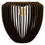 Clava Wood Pendant Dark Oak By UMAGE Front View