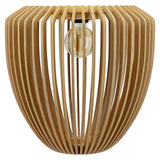Clava Wood Pendant Oak By UMAGE Front View