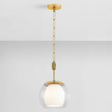 Clementon Pendant Light Aged Brass By Hudson Valley Front View