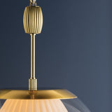 Clementon Pendant Light Aged Brass Medium By Hudson Valley Detailed View