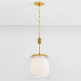 Clementon Pendant Light Aged Brass Medium By Hudson Valley With Light1