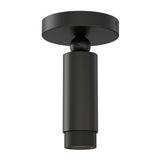 Cleo Adjustable Spot Light by ET2 - Black, ceiling-mounted with adjustable spotlight head pointing down