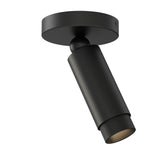 Cleo Adjustable Spot Light by ET2 - Black, angled view showing the adjustable head