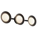 Cleo Vanity Light Black Opal Glass Kuzco - Side View