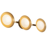 Cleo Vanity Light Brushed Gold Opal Glass Kuzco - Side View