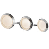 Cleo Vanity Light Chrome Opal Glass Kuzco - Side View