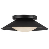 Cleo Wall Sconce Black Opal Glass By Kuzco - Side View