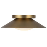 Cleo Wall Sconce Brushed Gold Opal Glass By Kuzco - Side View1