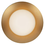 Cleo Wall Sconce Brushed Gold Opal Glass By Kuzco